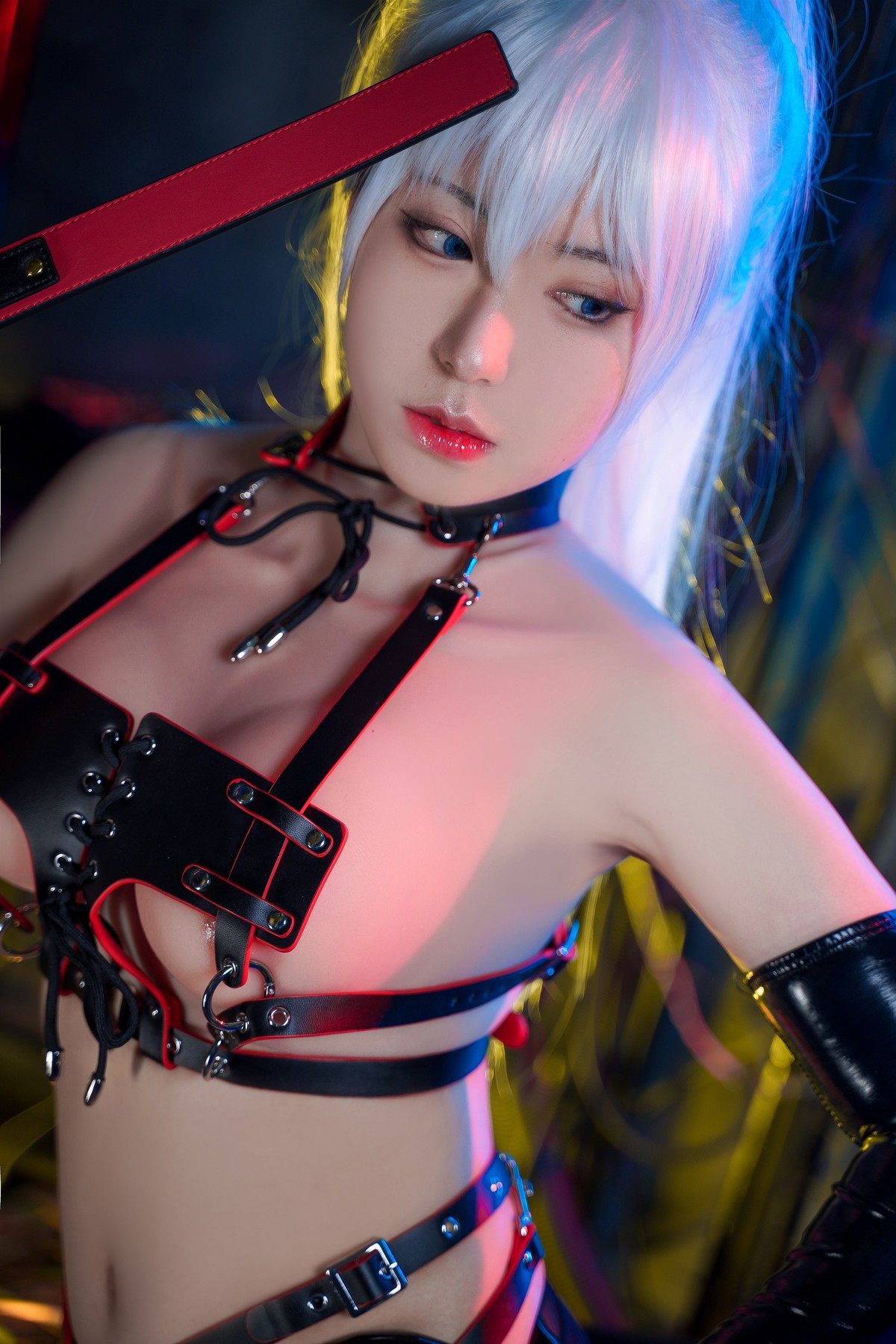 Cosplay 虎森森 Leather Queen 6