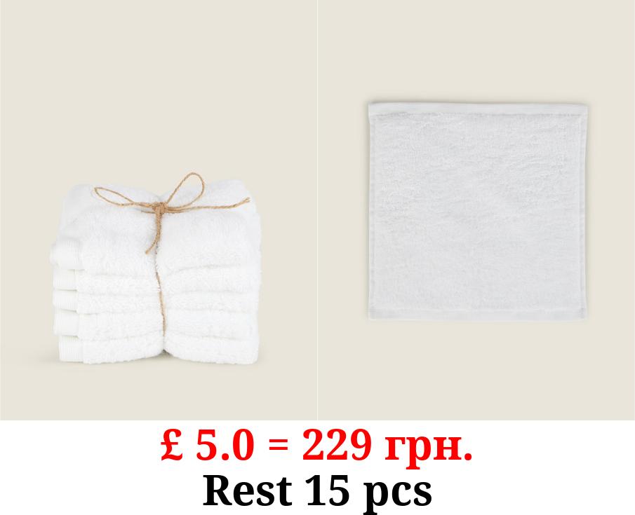 Just Wellness White Bamboo Face Cloths – Set of 5