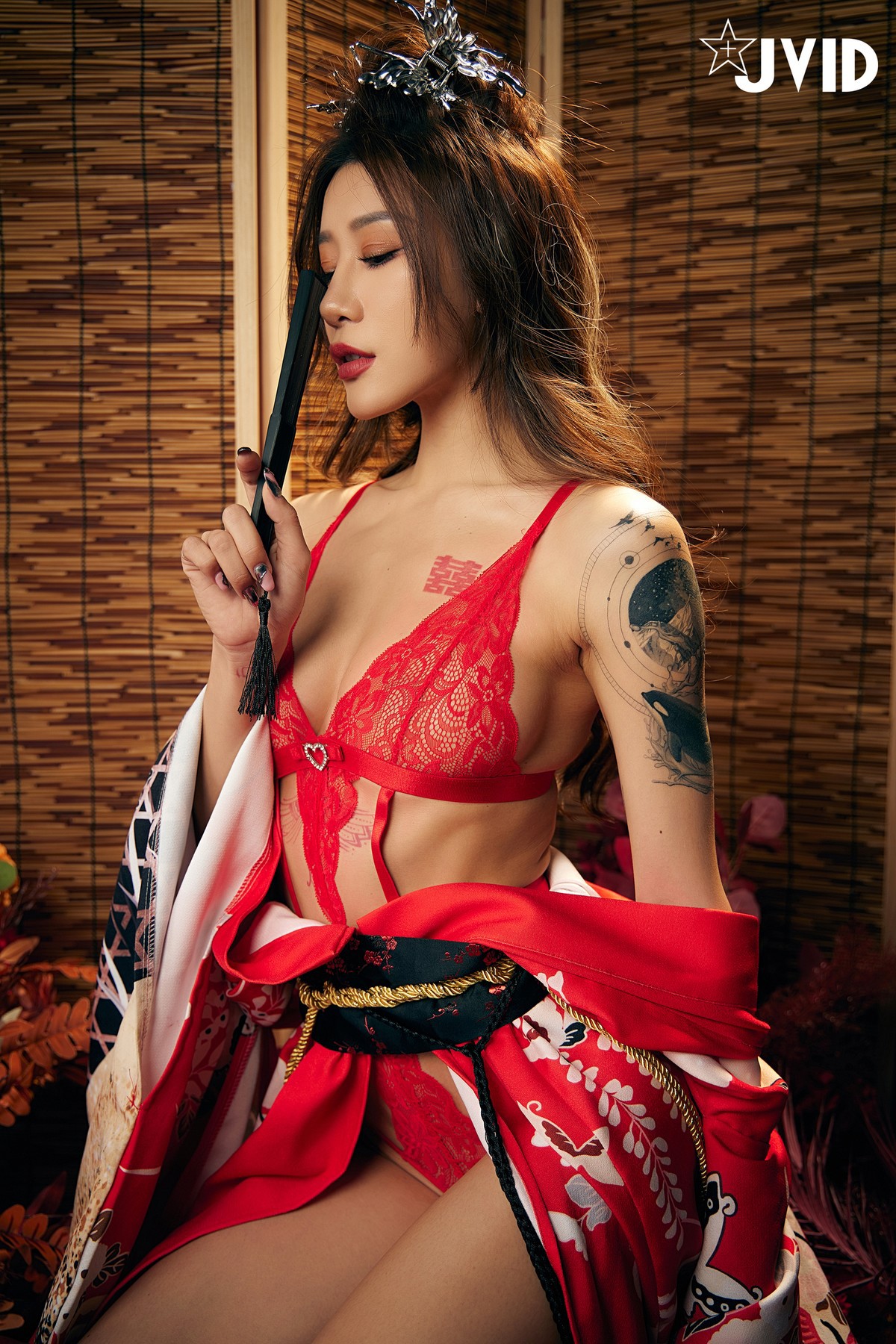 JVID精品 聖上寵幸首選～傾國傾城囍媚娘 婀娜多姿 酥胸外露 Set.01 26