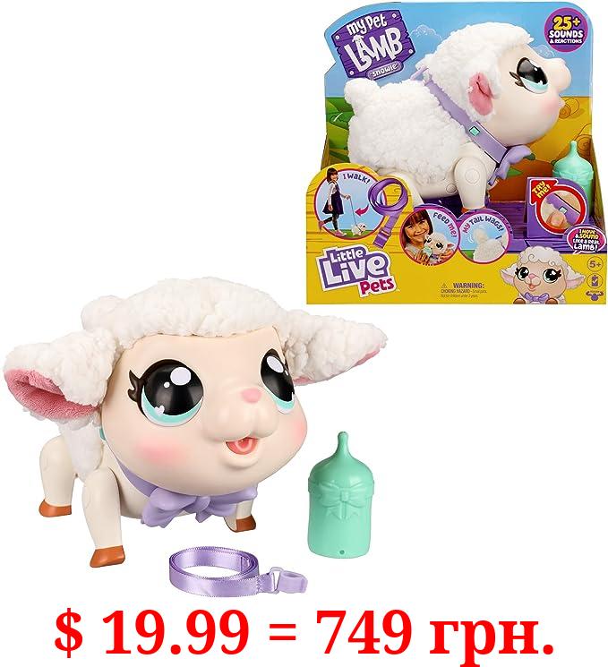 Little Live Pets - My Pet Lamb | Soft and Wooly Interactive Toy Lamb That Walks, Dances 25+ Sounds & Reactions for Kids, Ages 5+