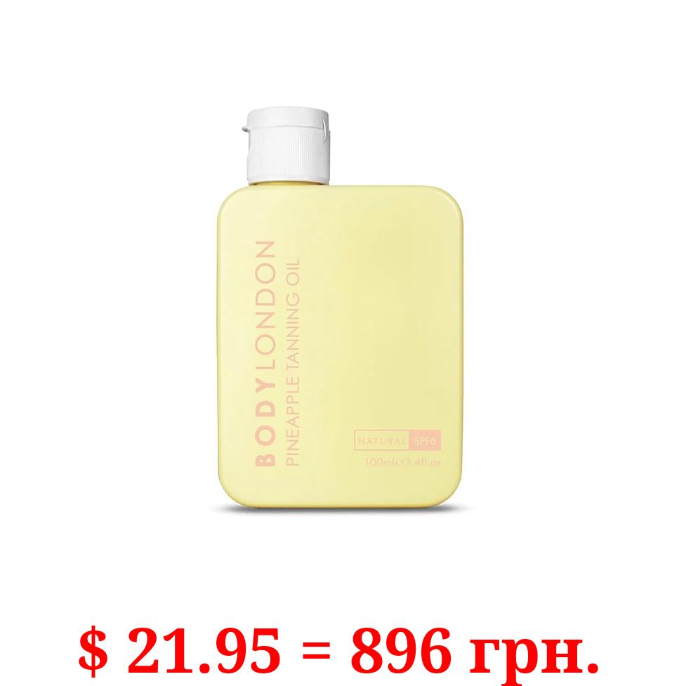 BODY LONDON Spf 6 PINEAPPLE TANING Oil (100ml)