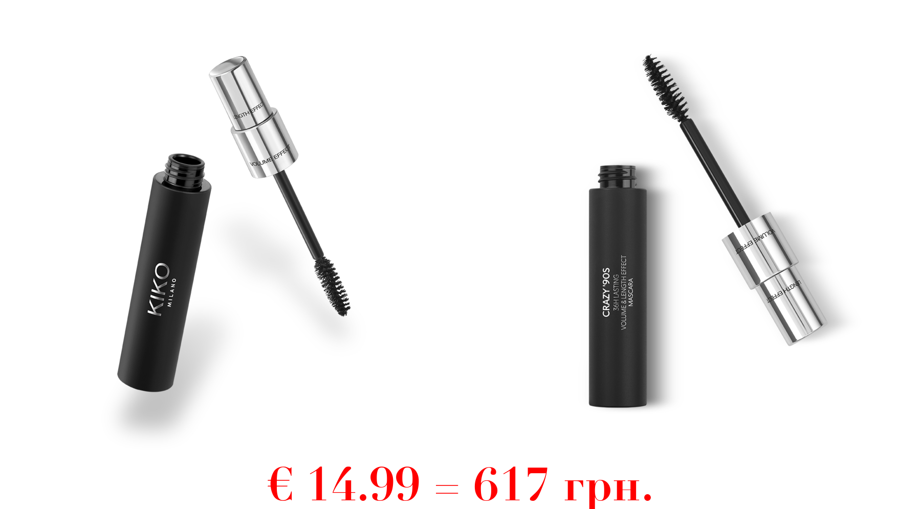 crazy '90s 36h lasting volume & length effect mascara