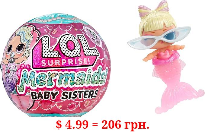 LOL Surprise Mermaids Baby Sisters with Color Change Tail, 8 Dolls to Collect, Fashion Accessories, Great Gift for Kids Ages 4+