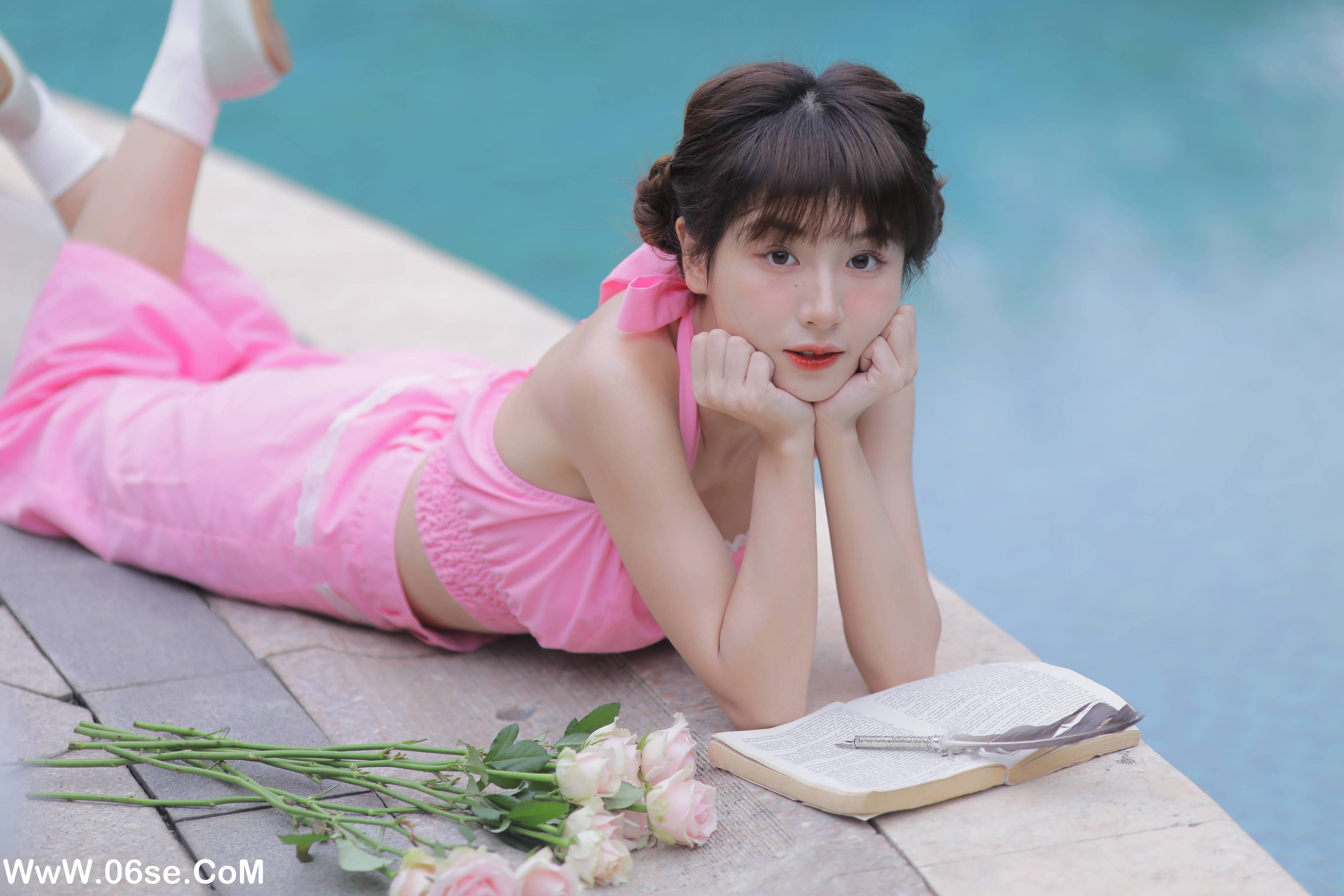 图片[13]-[YITUYU艺图语]2022.11.21 粉色背带裤 顾林x[31+1P／356MB]-六色网