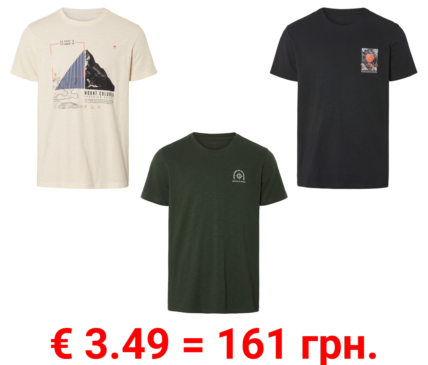 LIVERGY® Herren T-Shirt aus reiner Baumwolle