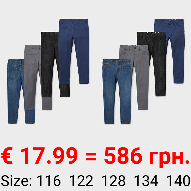 Multipack 4er - Jeans und Hose - Slim Fit