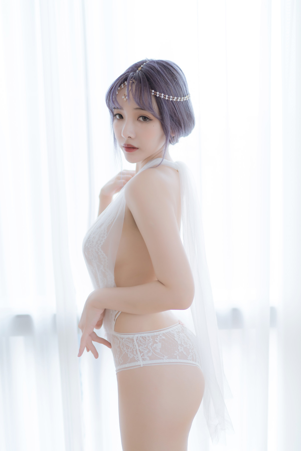Cosplay 雯妹不讲道理 白色希腊 18