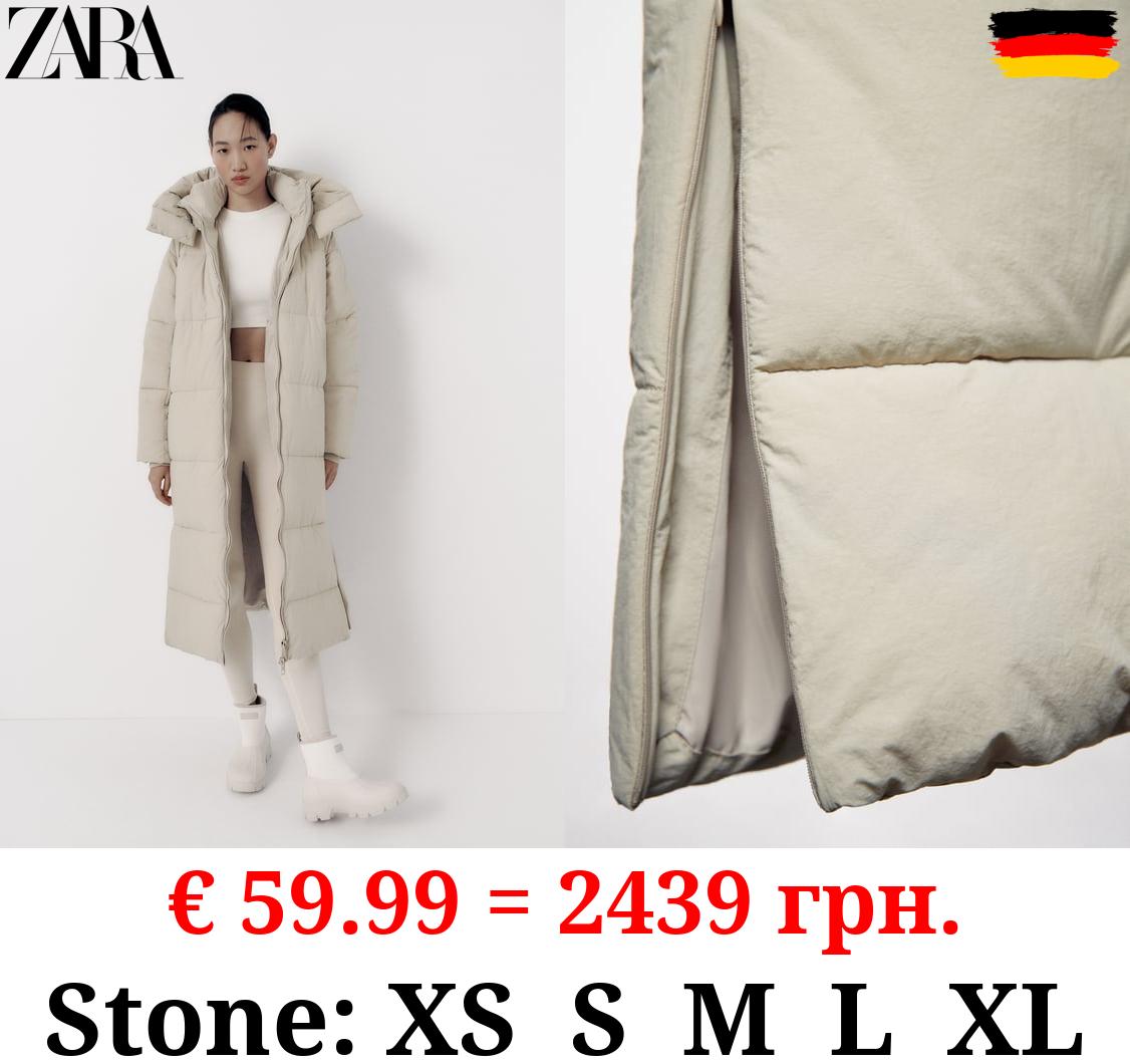 EXTRA-LONG PUFFER COAT