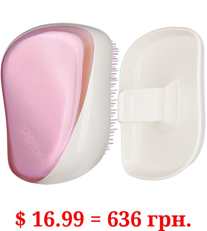 Tangle Teezer The Compact Styler Detangling Brush, Dry and Wet Hair Brush Detangler for Traveling and Small Hands, Holo Hero