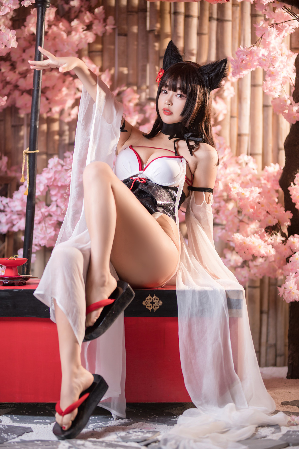 Cosplay 白烨 湿身天诚泳装 9