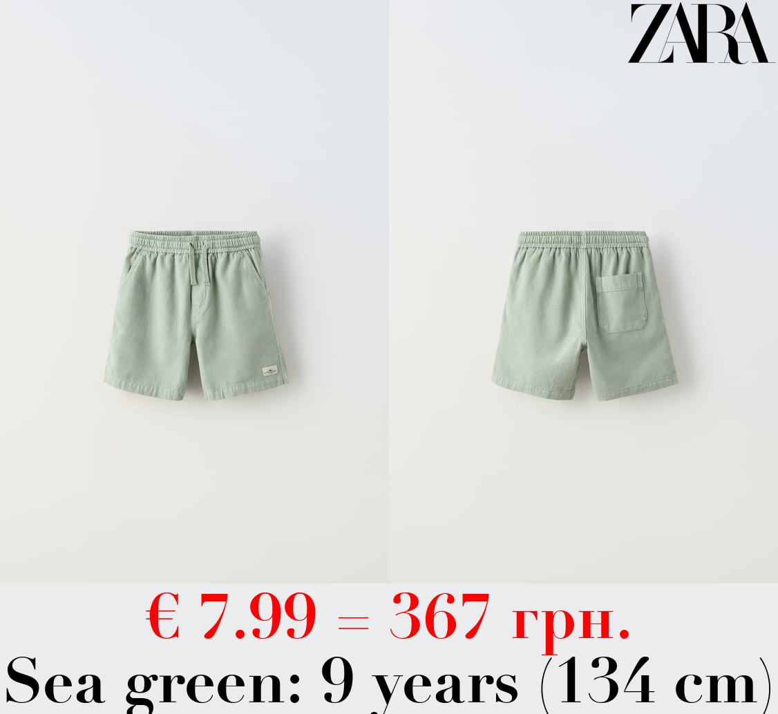 BERMUDA SHORTS WITH LABEL