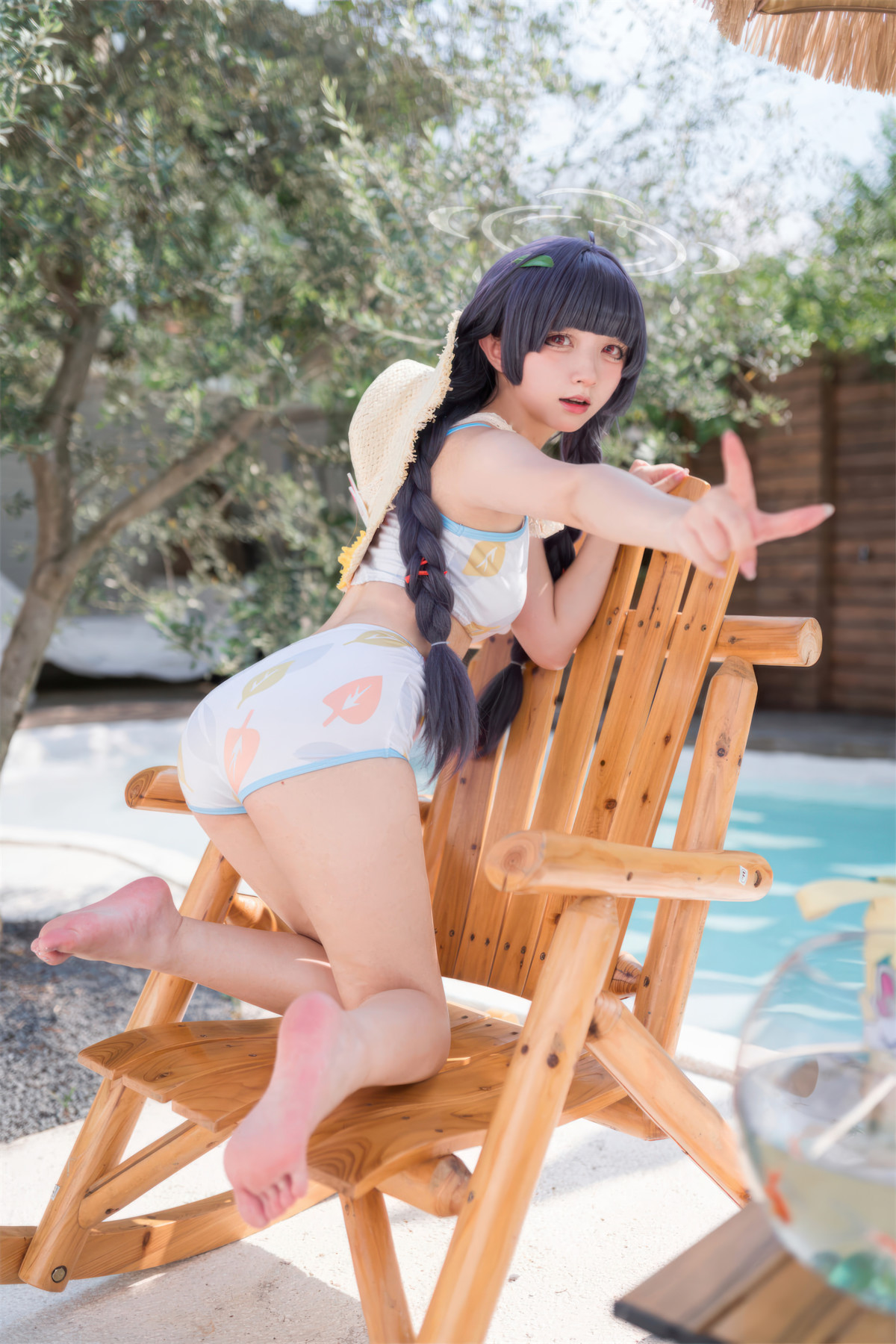 Cosplay 花铃 碧蓝档案 美游泳装 37