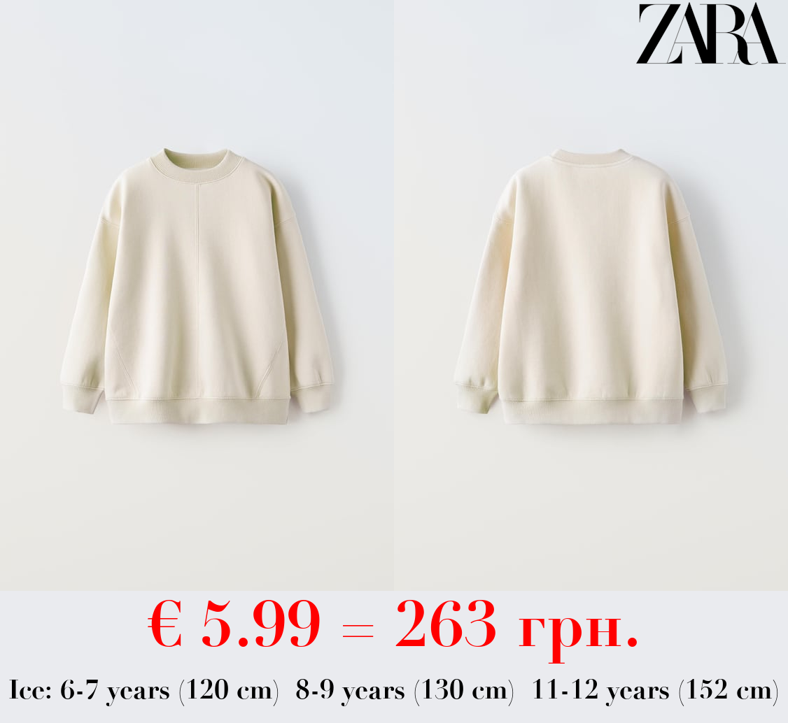 BASIC PLUSH SWEATSHIRT