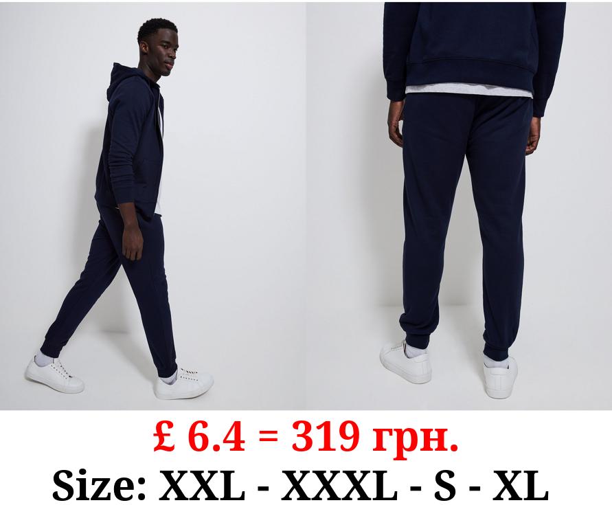 Navy Tapered Joggers