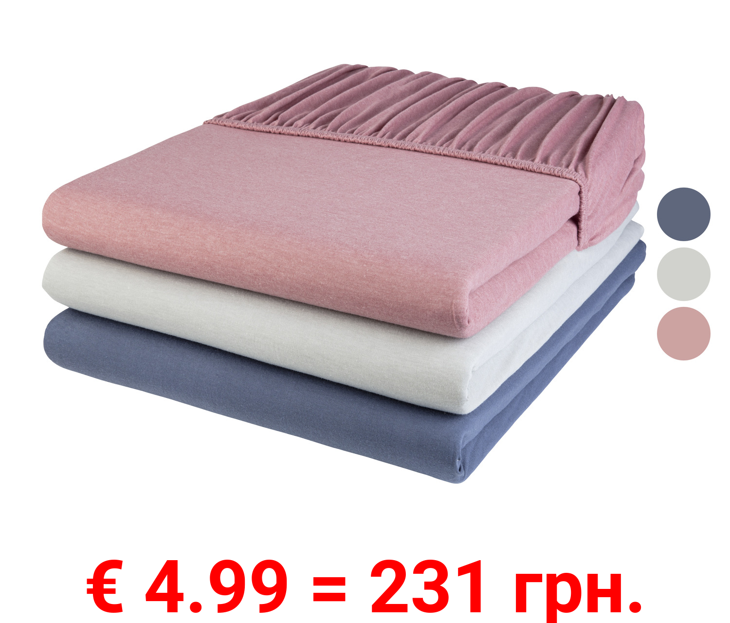 LIVARNO home Jersey-Spannbettlaken, 140-160 x 200 cm