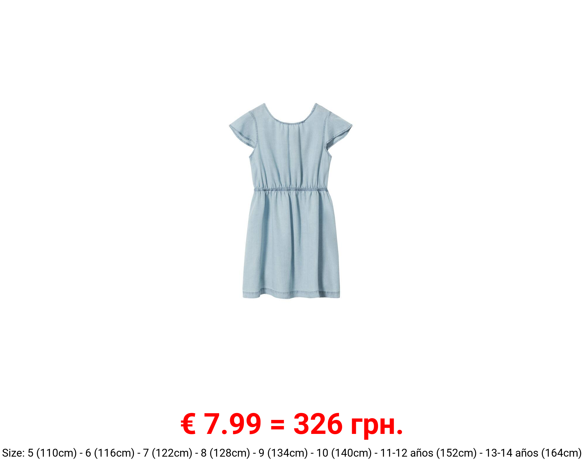 Vestido corto lyocell