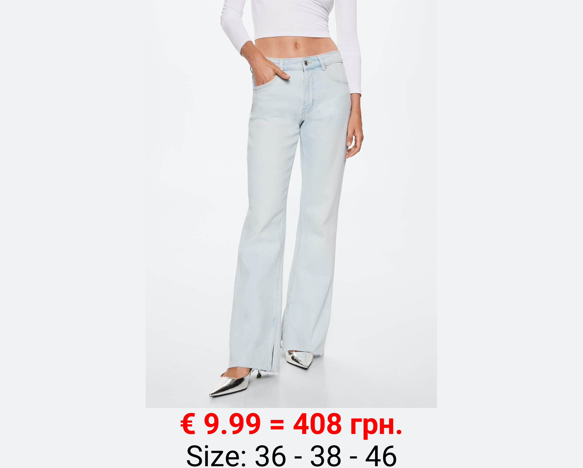 Jeans rectos tiro medio