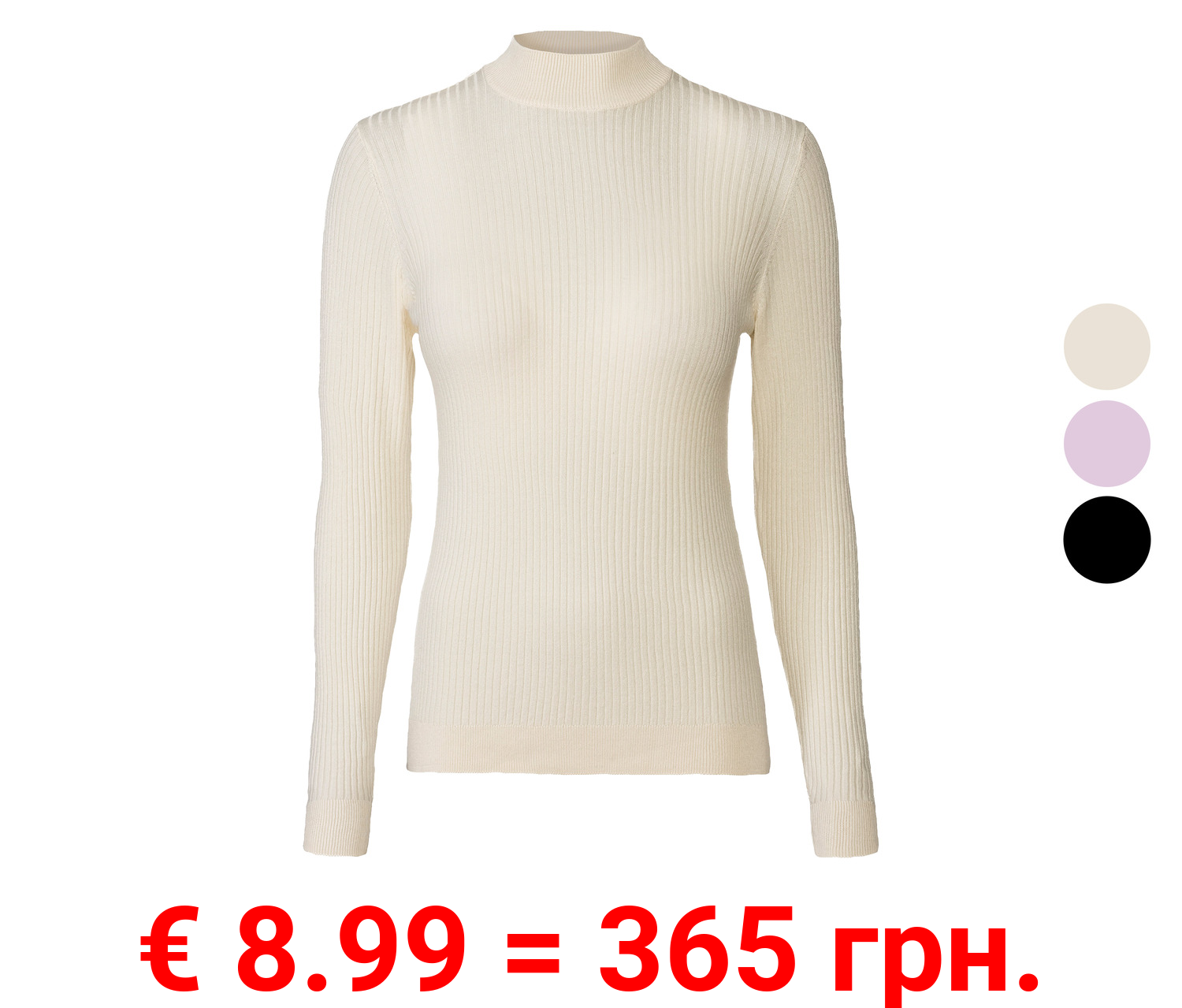 esmara® Damen Pullover aus modischem Strukturstrick in Rippoptik