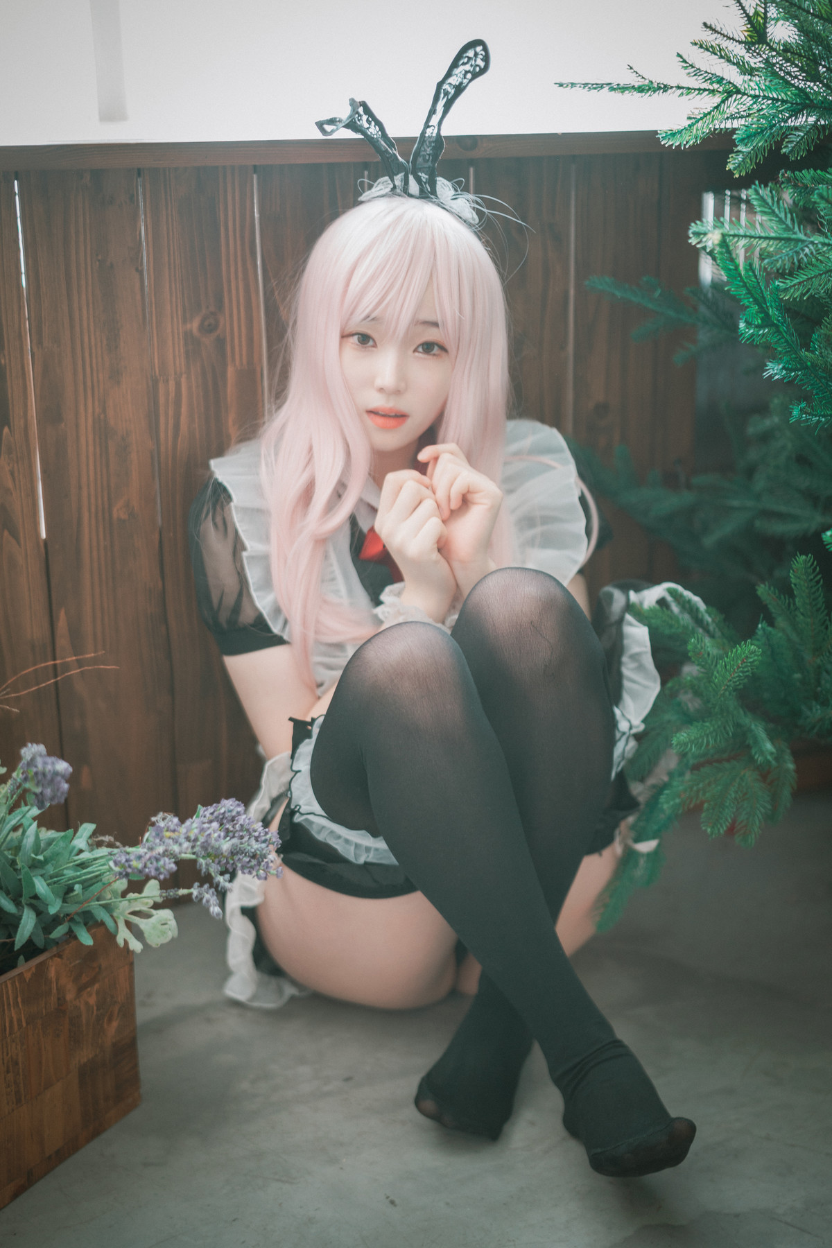 Bambi 밤비, [DJAWA] Sheer Bunny Maid 38