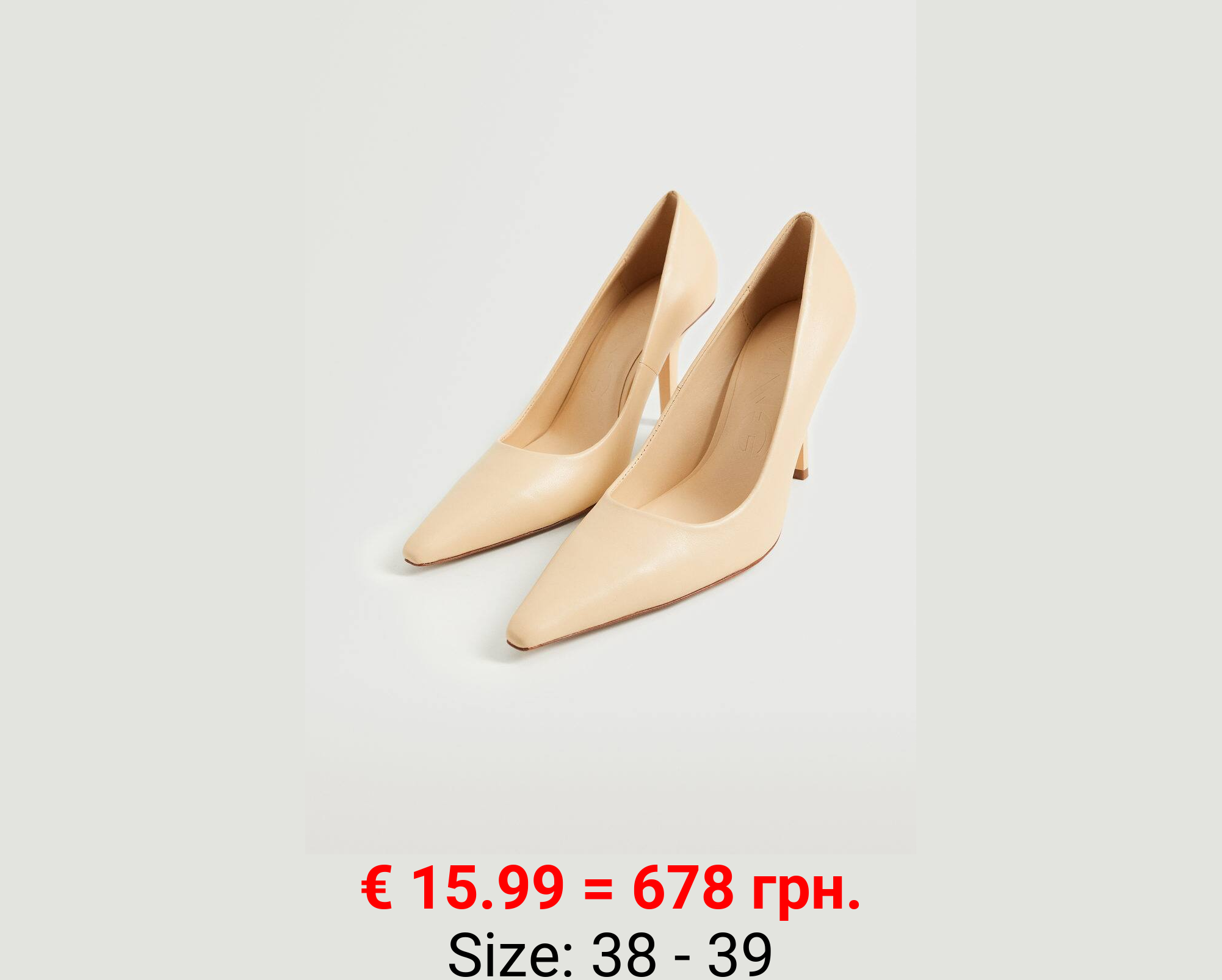 Zapato salón piel