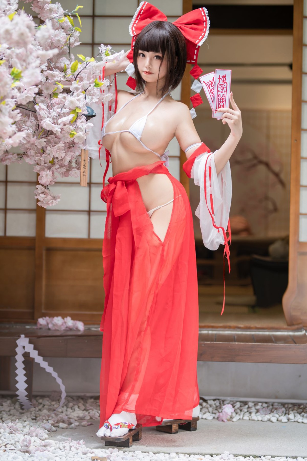 蜜汁貓裘 Cosplay 巫女 Miko Sister 29