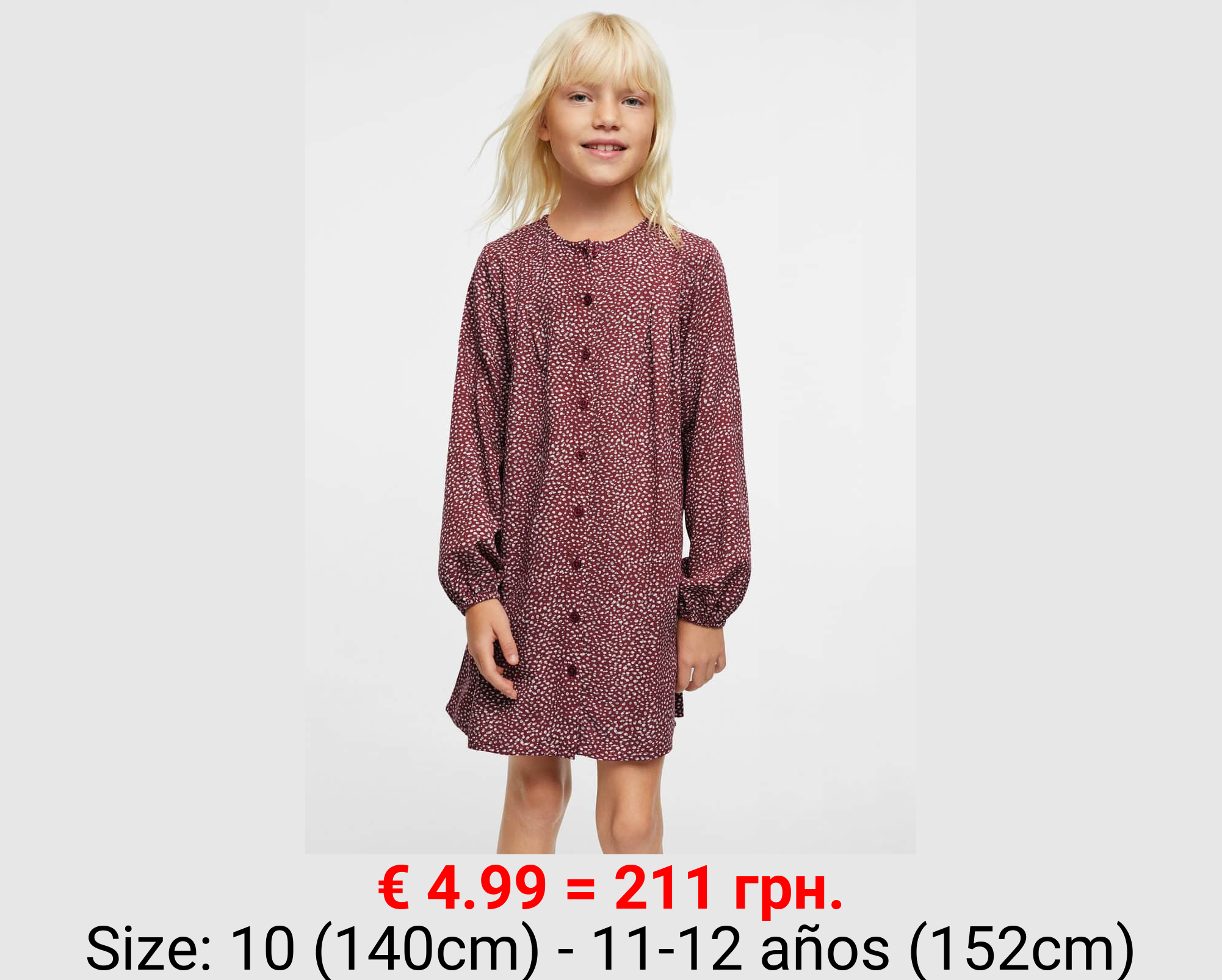 Vestido fluido estampado