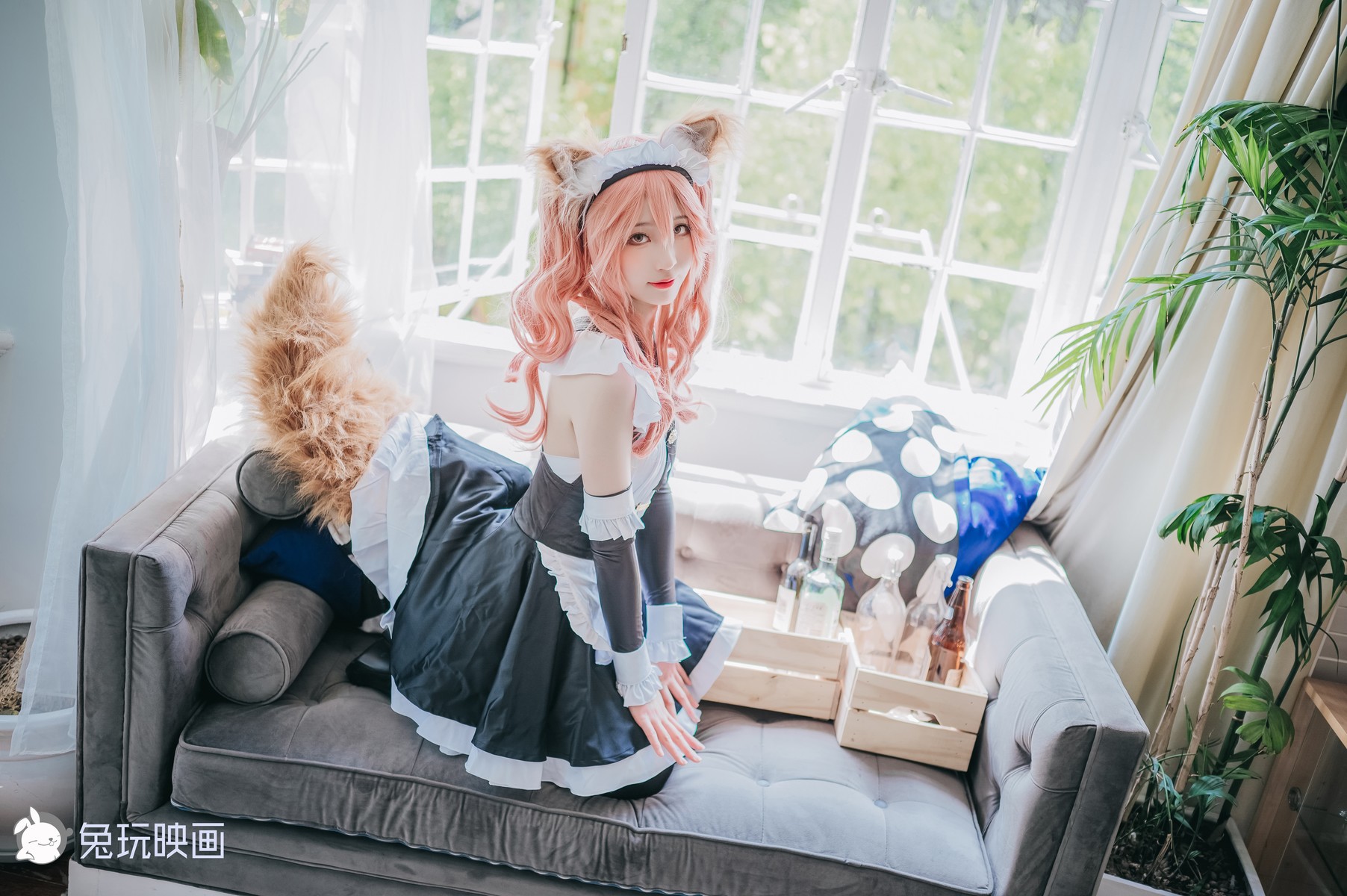 Cosplay 兔玩映画 女仆玉藻前 33