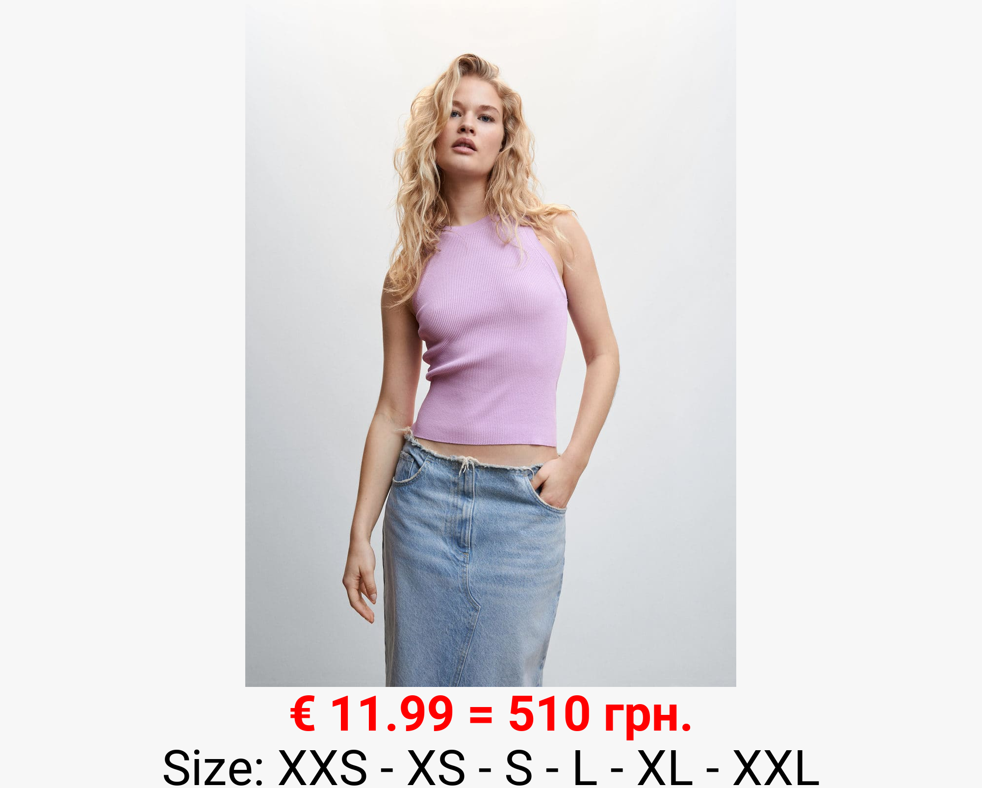 Top punto tirantes anchos