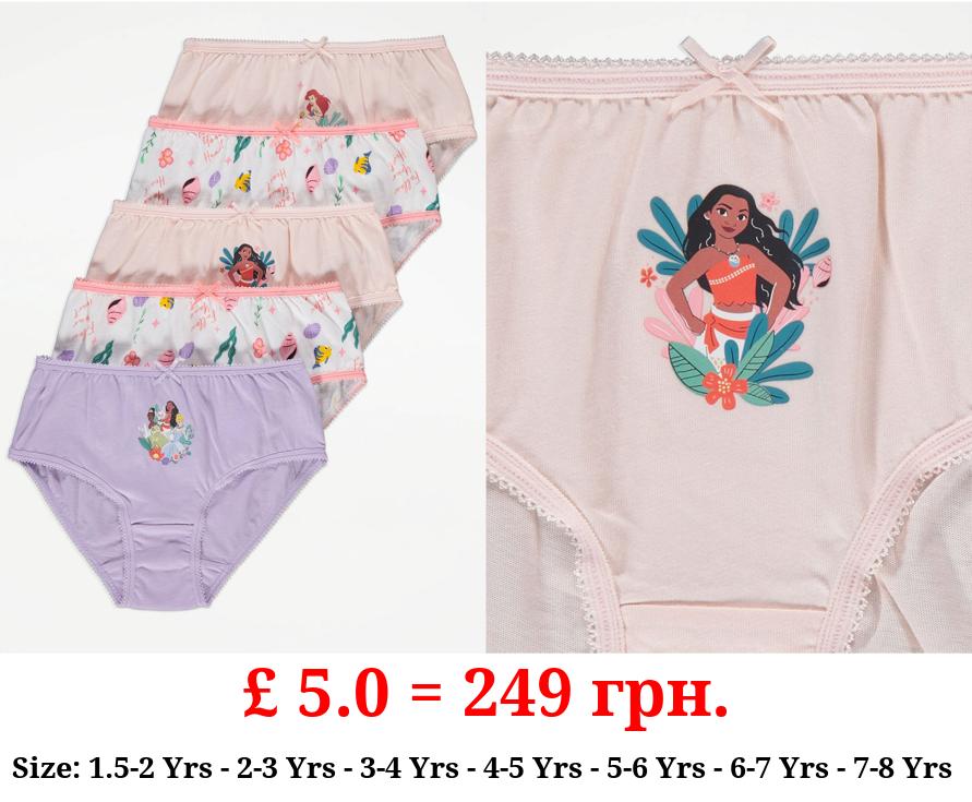 Disney Princess Pastel Knickers 5 Pack