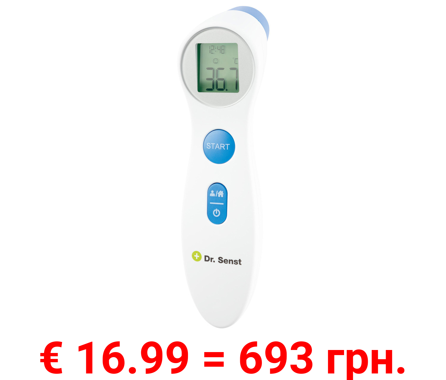 Dr. Senst Stirn-Thermometer, 2in1, mit Infrarot-Sensor