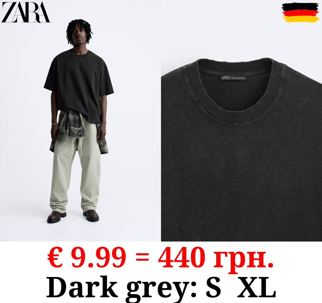 RELAXED FIT T-SHIRT WITH RIPS