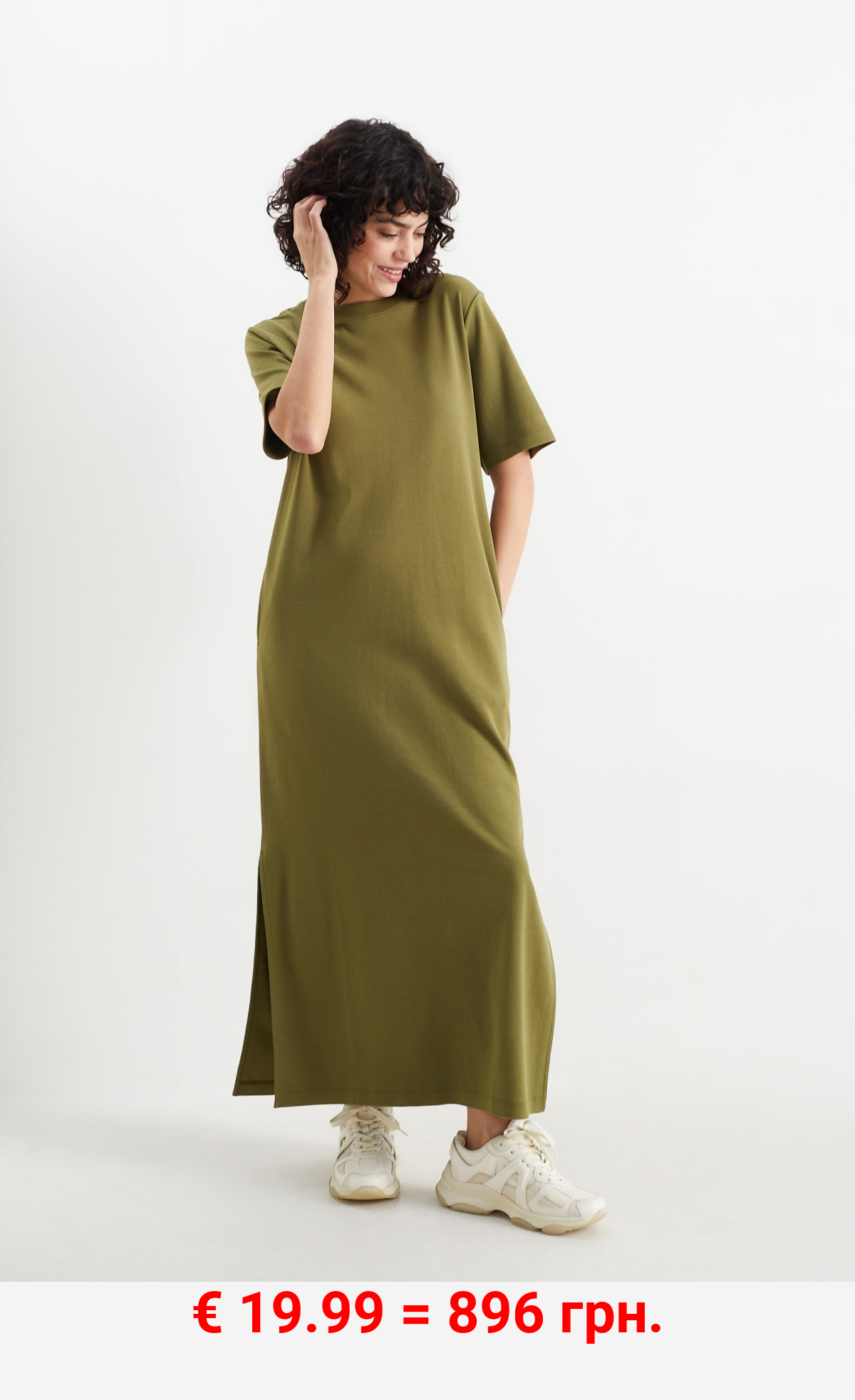Basic-T-Shirt-Kleid