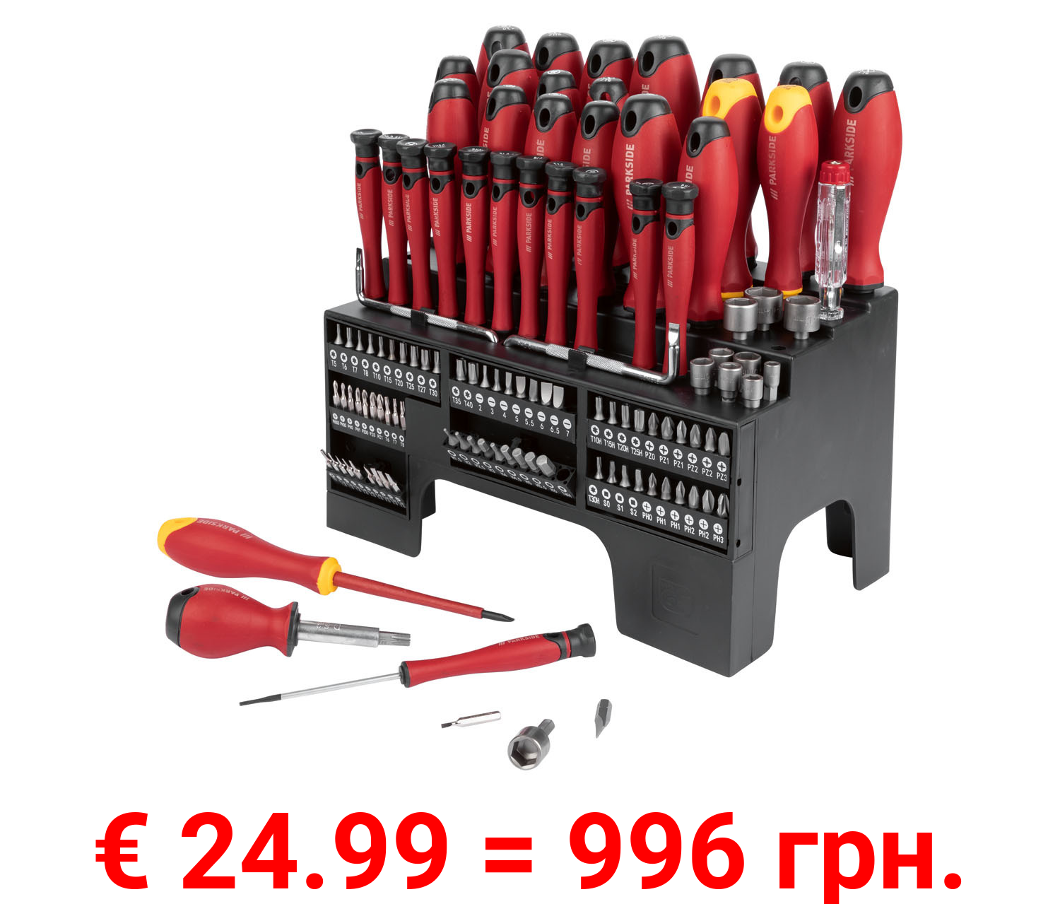 PARKSIDE® Schraubendreher- und Bit-Set XXL, 116-teilig
