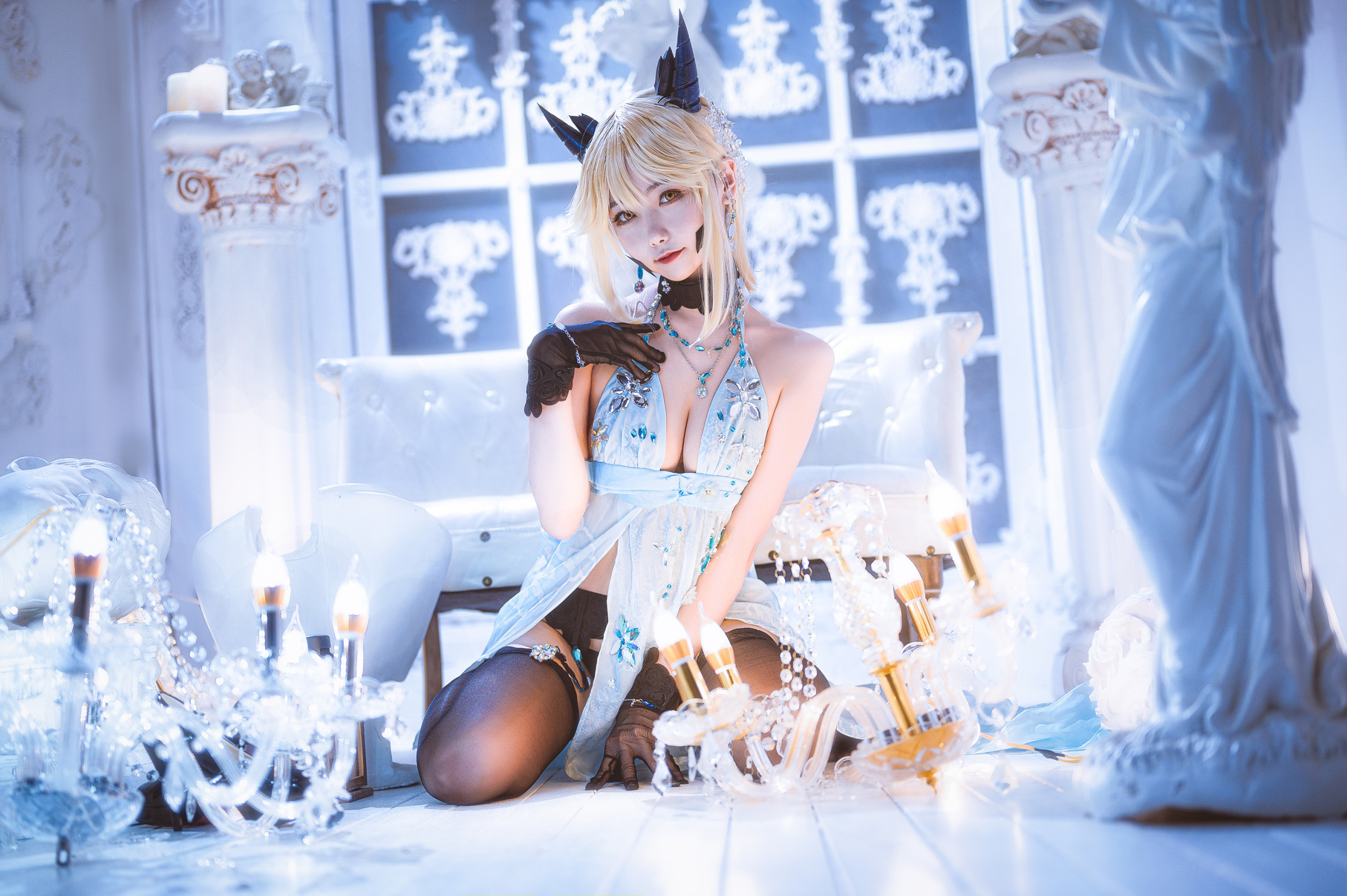 [Momoko葵葵] Artoria Pendragon Alter 黑枪呆礼服 18