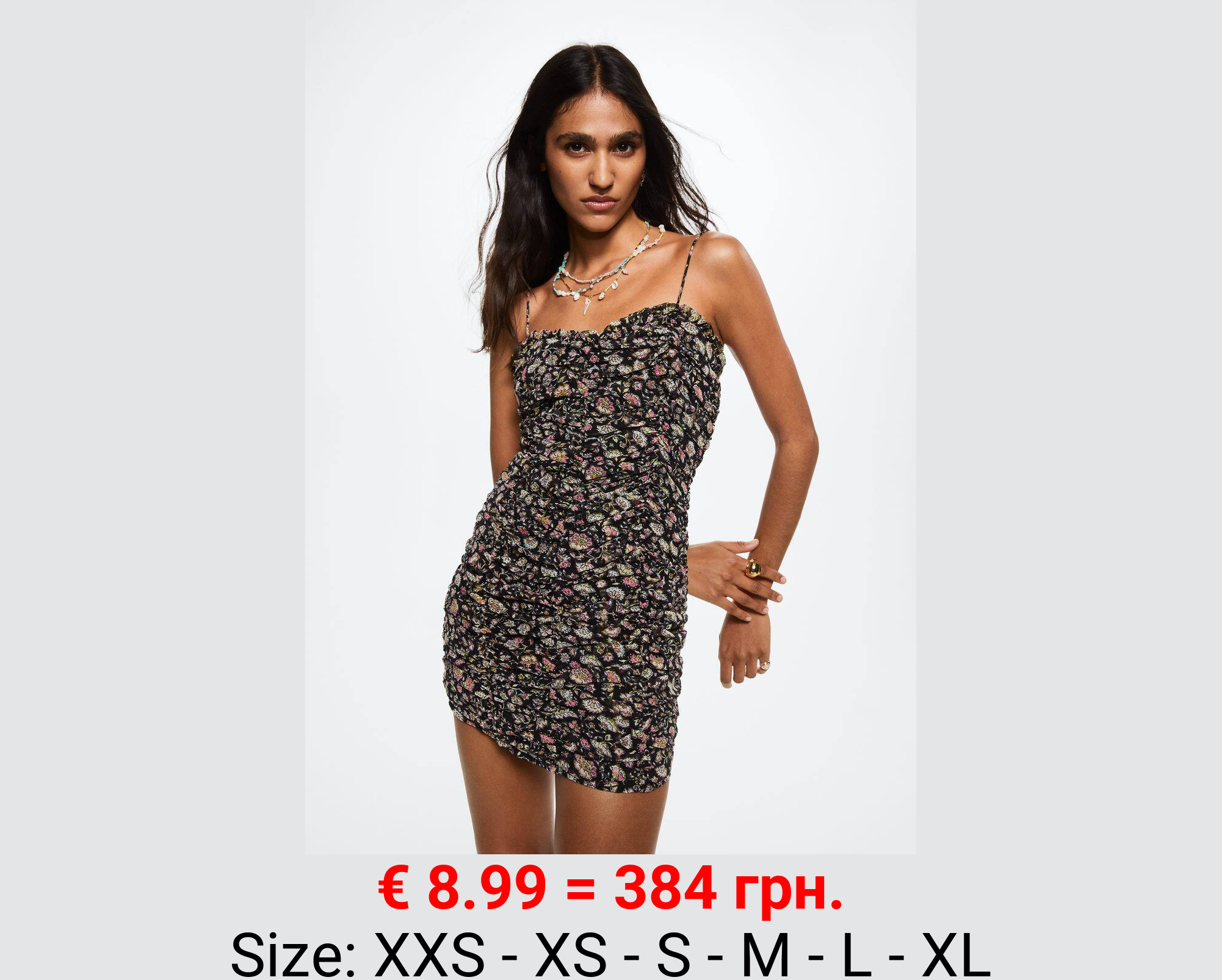 Vestido estampado lúrex