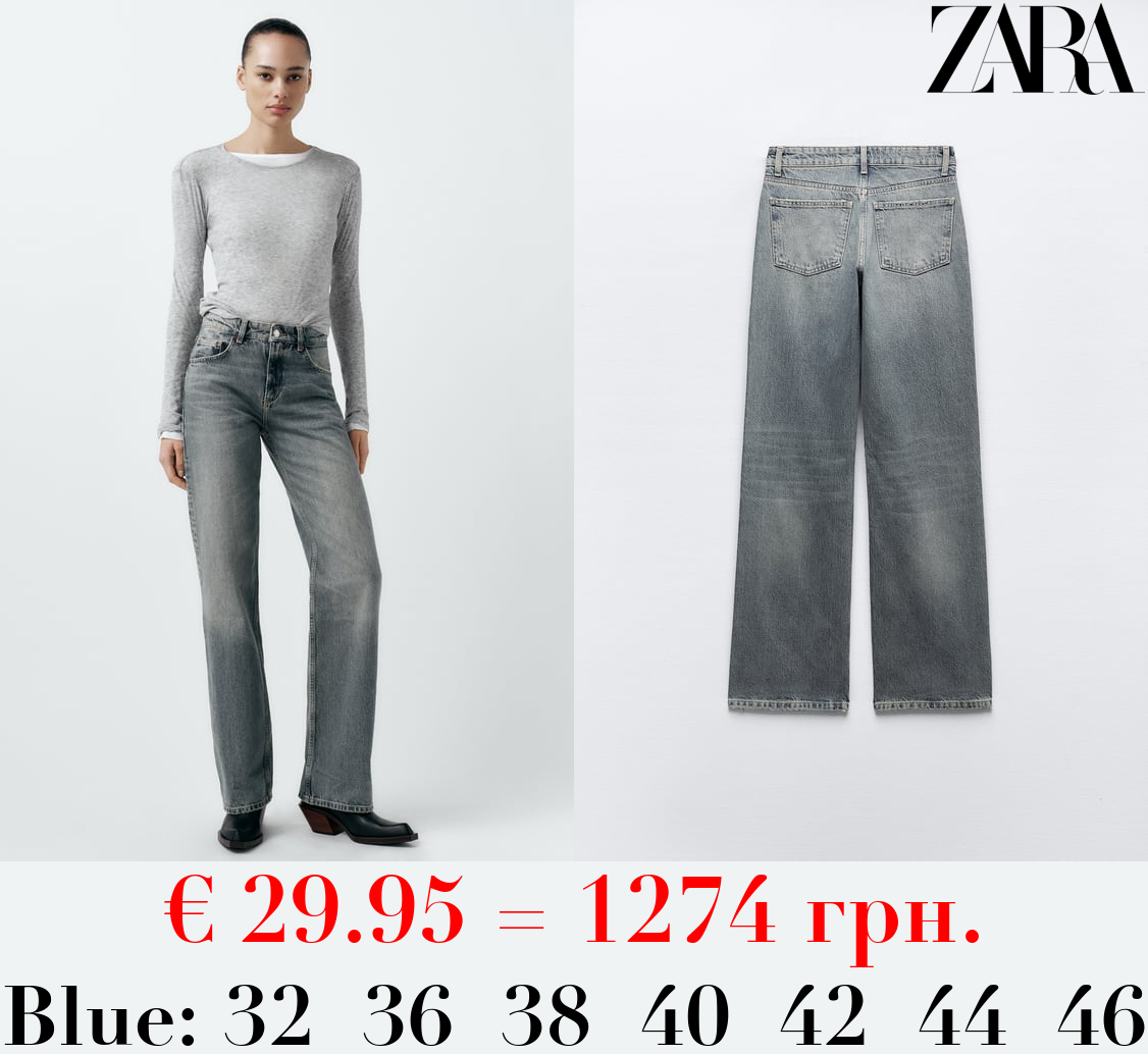 TRF WIDE-LEG MID-RISE FULL LENGTH JEANS