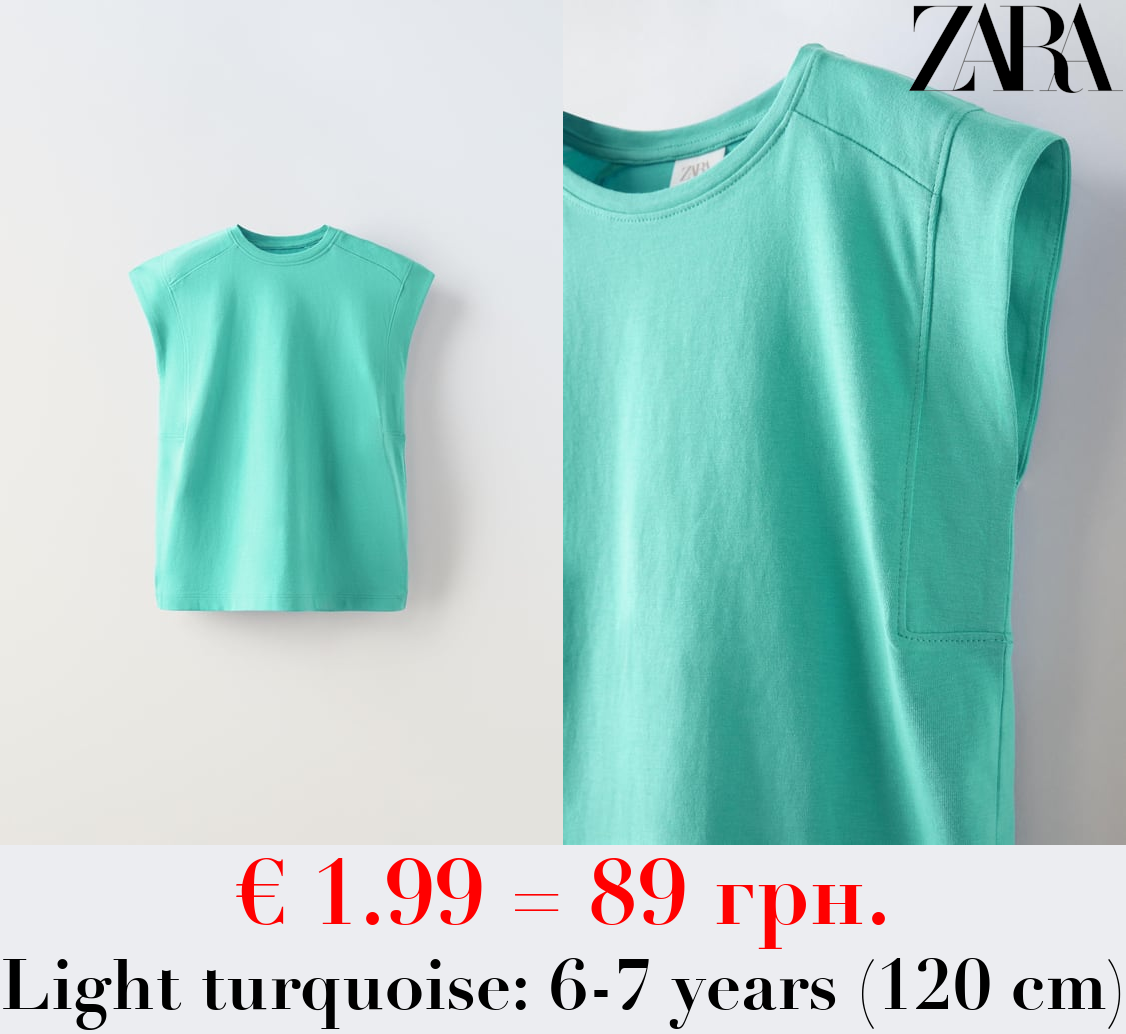 PLAIN T-SHIRT WITH TAB