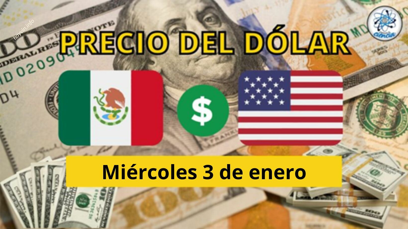 A dollár ára január 3., szerda. Hogyan jelent meg az árfolyam Mexikóban?