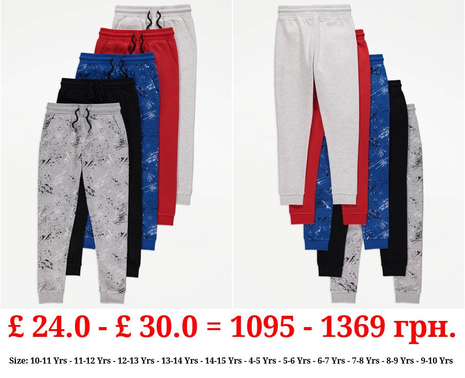 Splatter Joggers 5 Pack