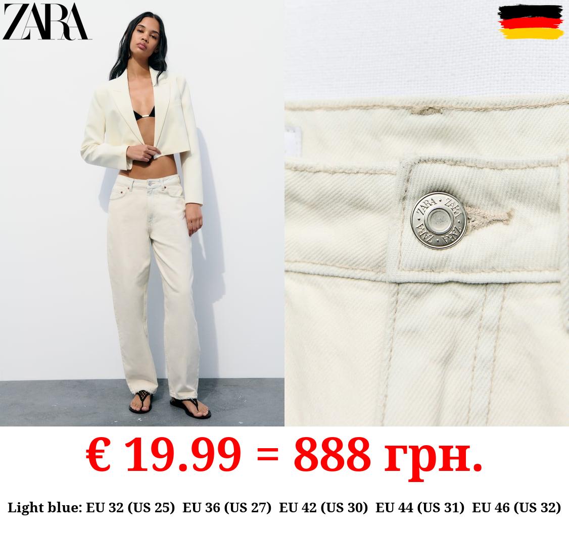 MID-RISE TAILORED BALLOON JEANS