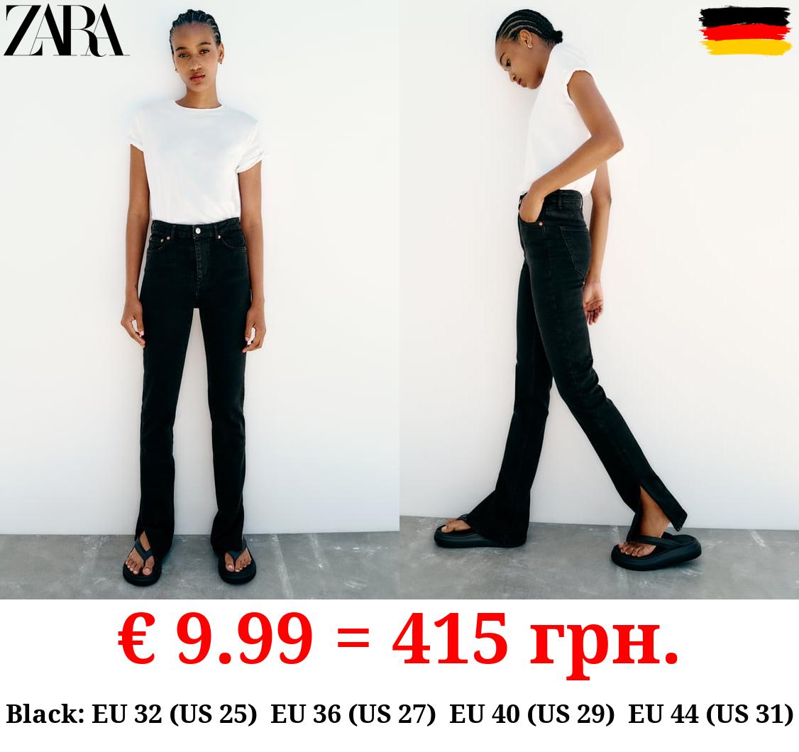 TRF HIGH-WAIST SPLIT HEM FULL LENGTH JEANS