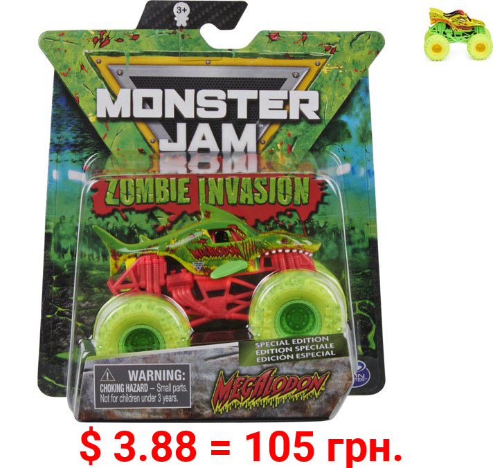 Monster Jam Zombie Invasion Die-Cast Monster Truck, 1:64 Scale (Styles May Vary)