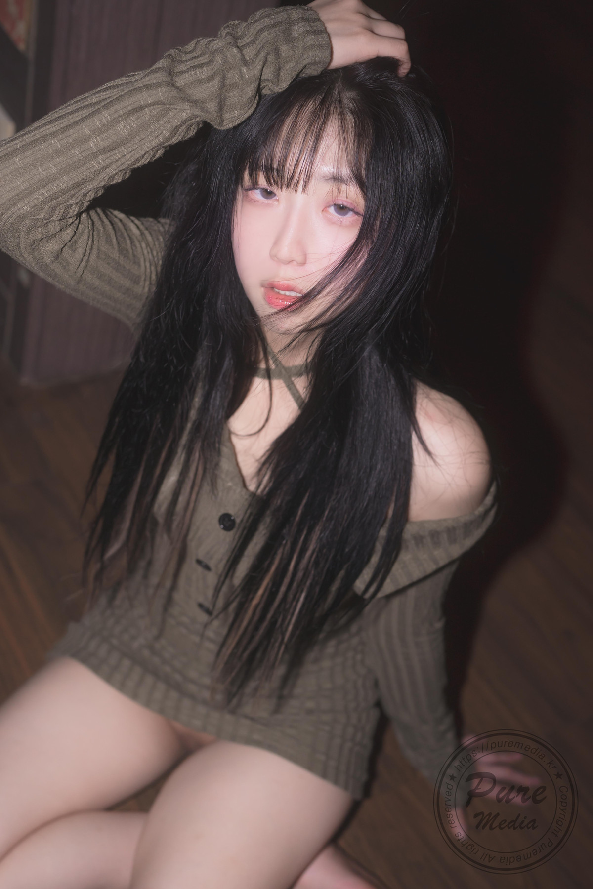 Hina 히나, [PURE MEDIA] Vol.267 Black Out Slutty Girl Set.02 19