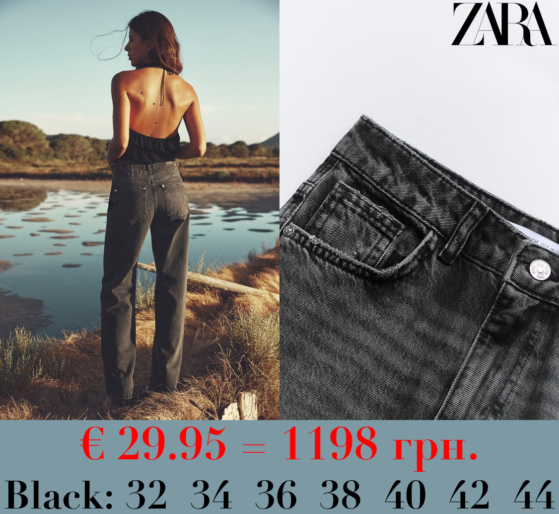 Z1975 STRAIGHT-FIT HIGH-WAIST LONG LENGTH JEANS