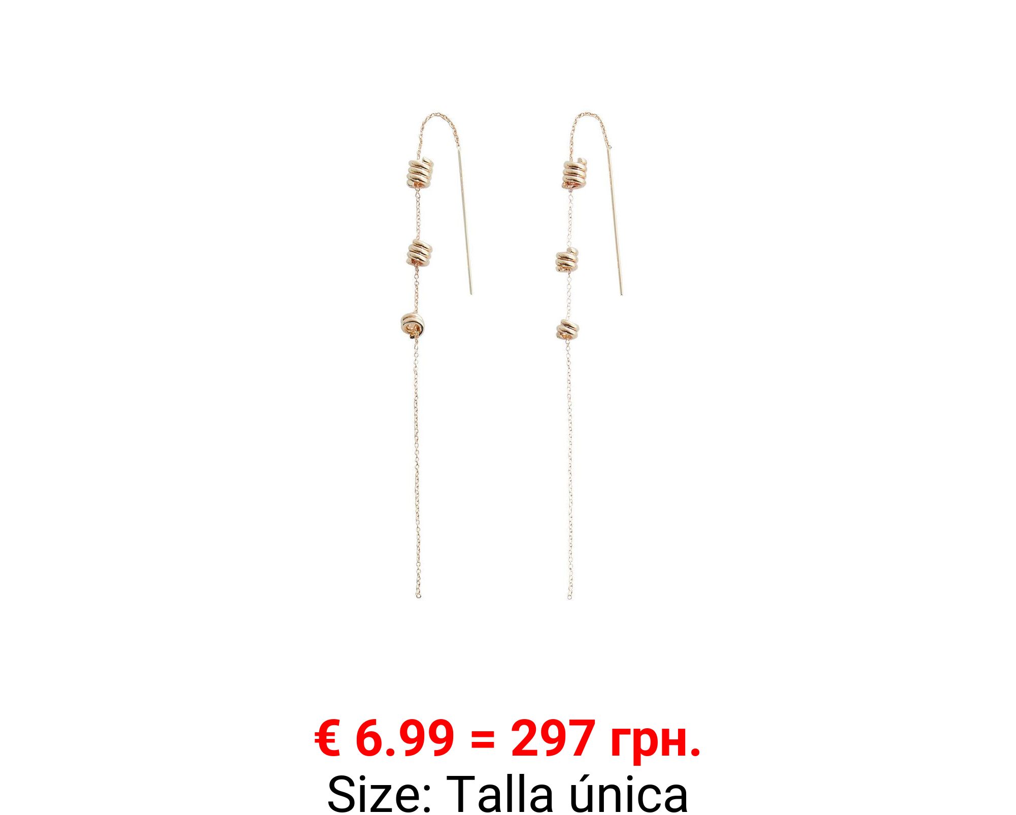 Pendiente hilo nudos