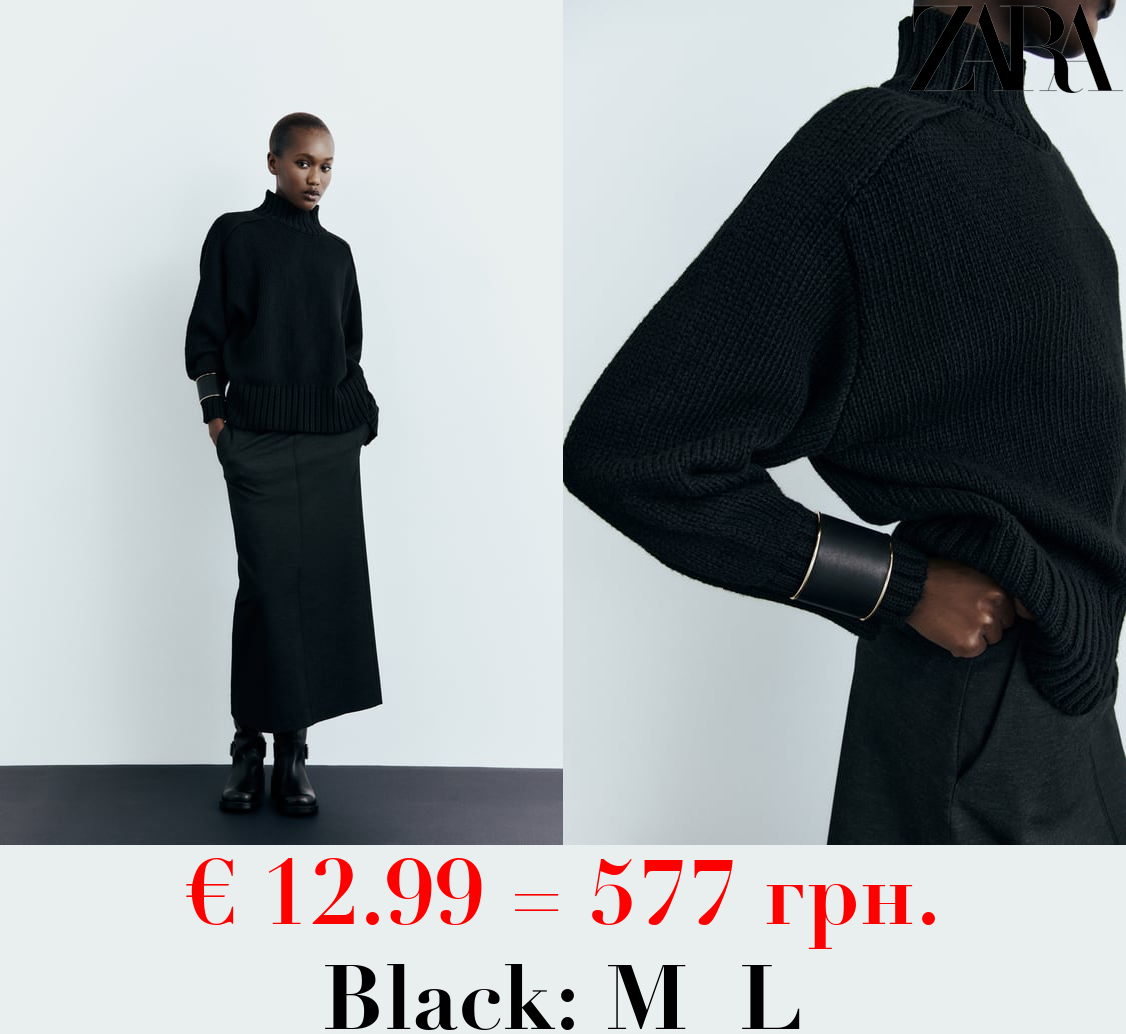 HIGH NECK KNIT SWEATER