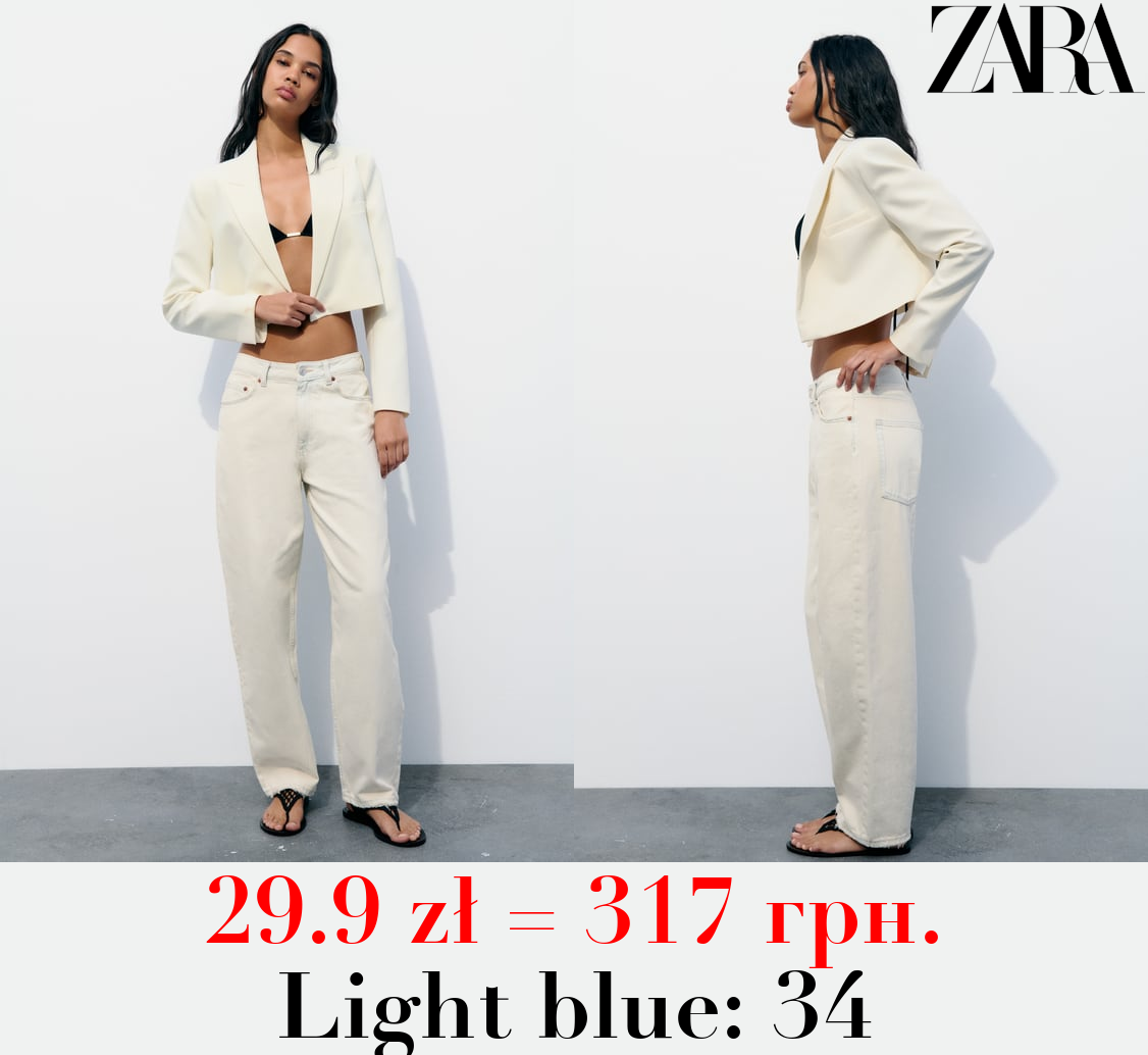 MID-RISE TAILORED BALLOON JEANS