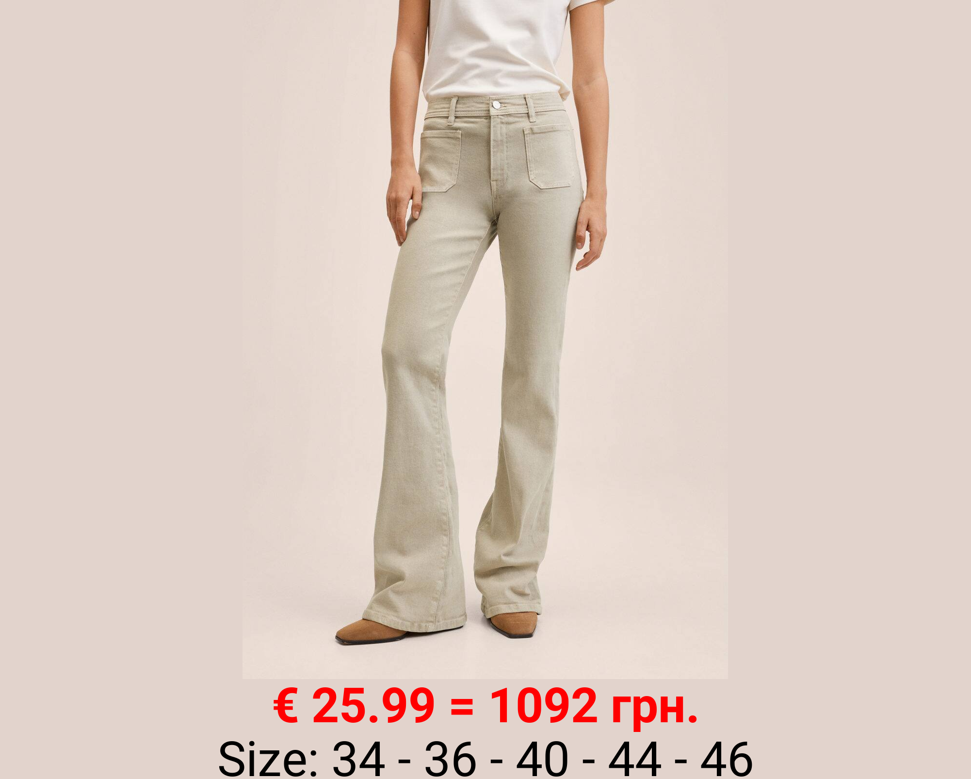 Vaqueros flare bolsillos