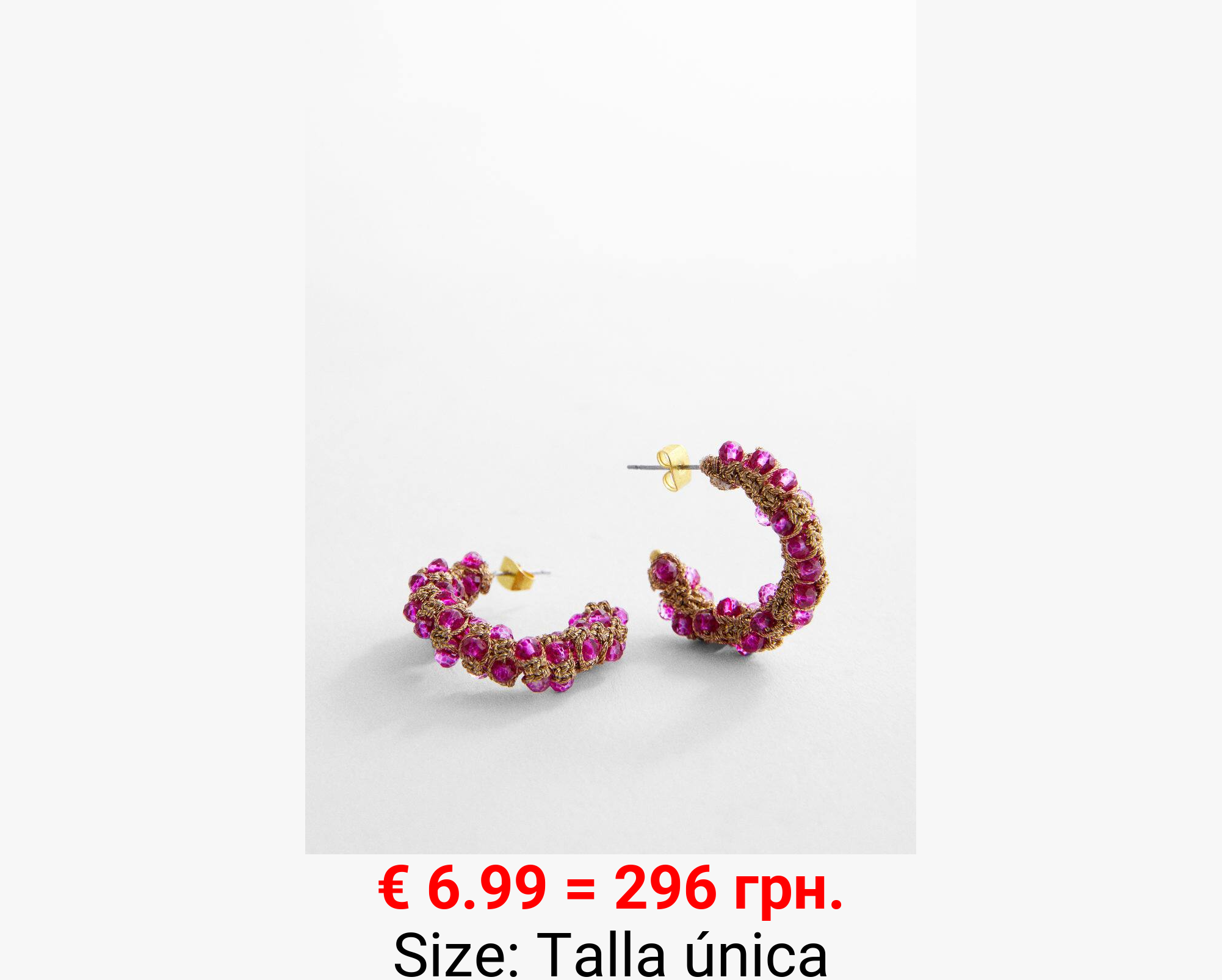 Pendientes aros cristales