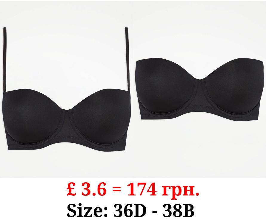 Black Multiway Strapless Bra